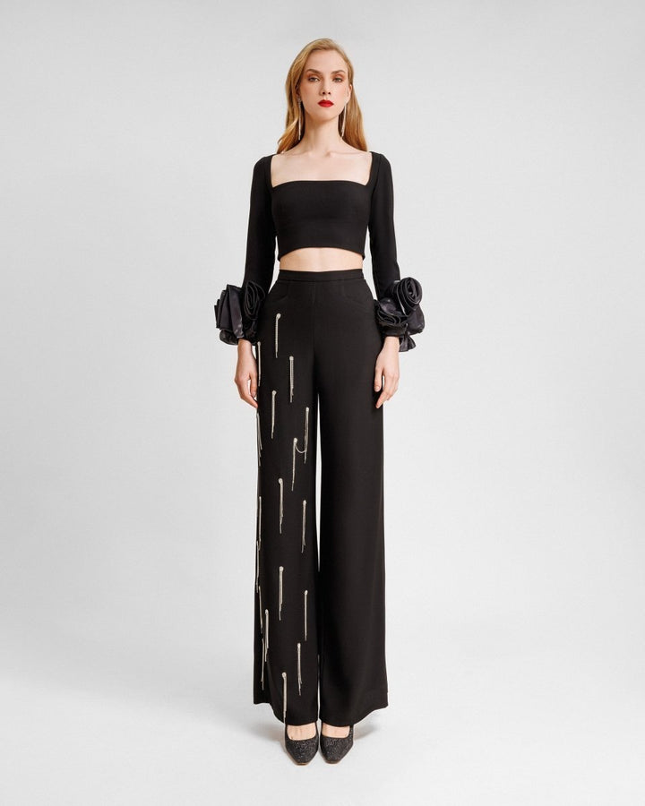 Squared Neckline Top - Gemy Maalouf
