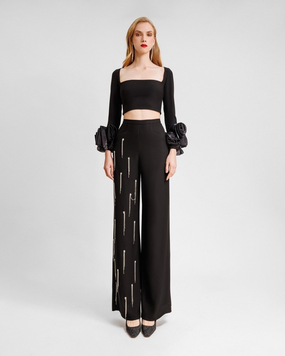 Squared Neckline Top - Gemy Maalouf