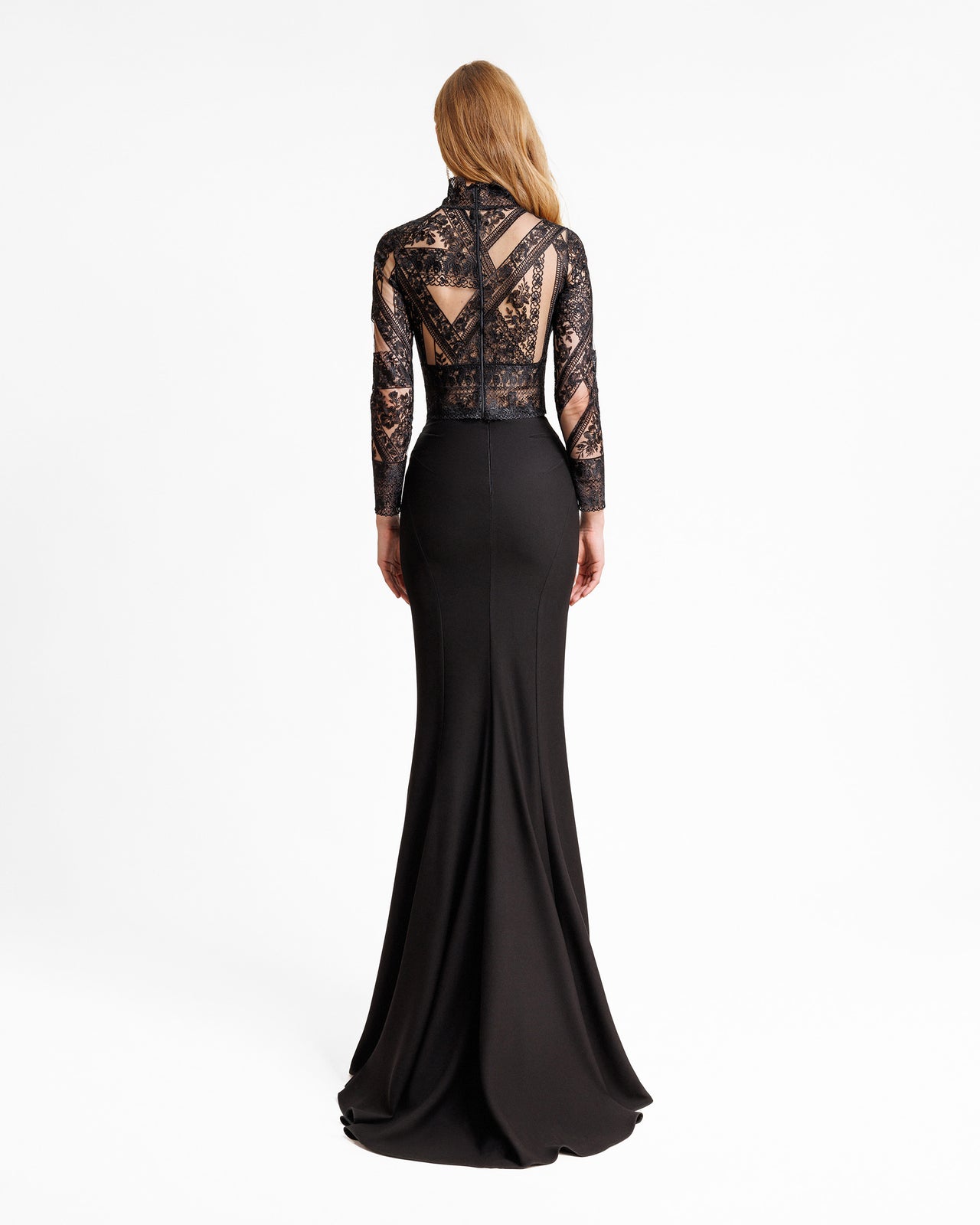 Gemy Maalouf | Evening wear | Patterned Lace top with skirt set Gemy Maalouf | Evening wear | Patterned Lace top with skirt set