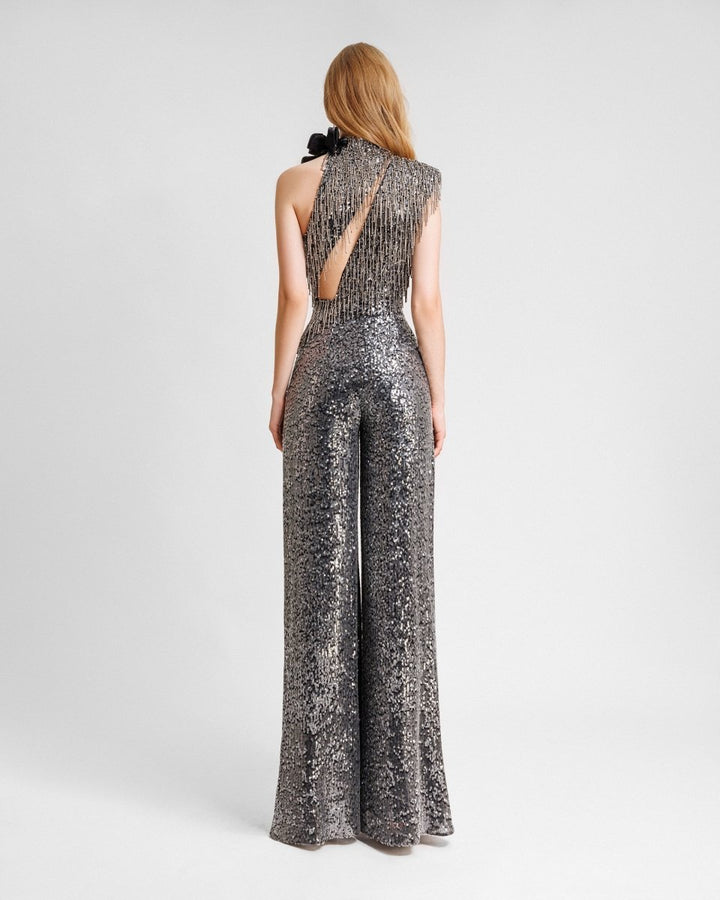 Embroidered Sequins Jumpsuit - Gemy Maalouf
