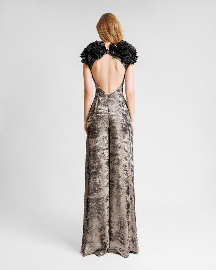 V - Neckline Jumpsuit - Gemy Maalouf