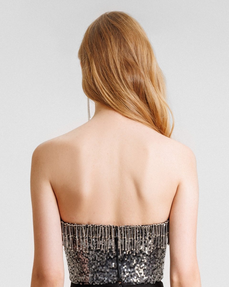 Beaded Sequins Top - Gemy Maalouf