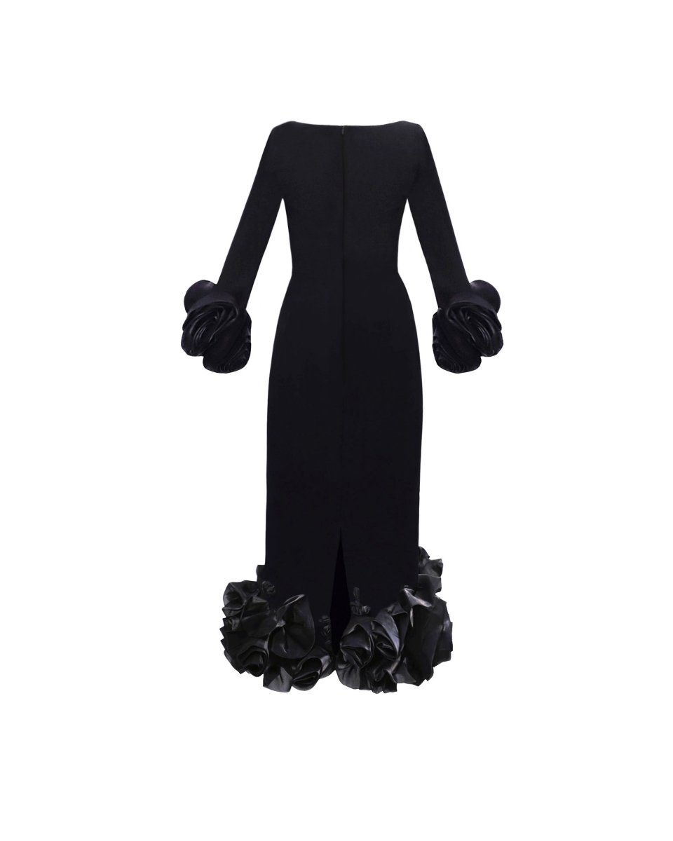 Midi Crepe Dress - Gemy Maalouf