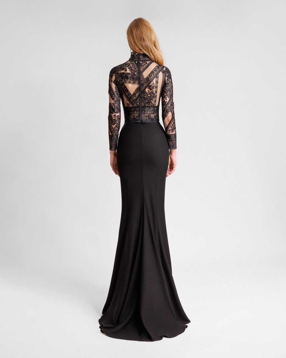 Gemy Maalouf | Evening wear | Patterned Lace top with skirt set Gemy Maalouf | Evening wear | Patterned Lace top with skirt set