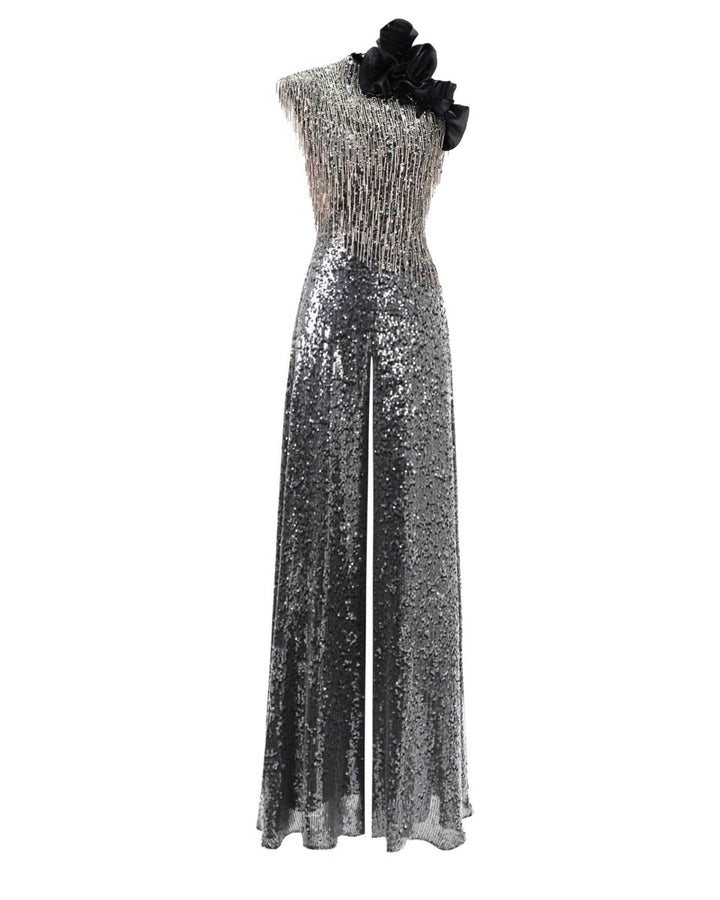 Embroidered Sequins Jumpsuit - Gemy Maalouf