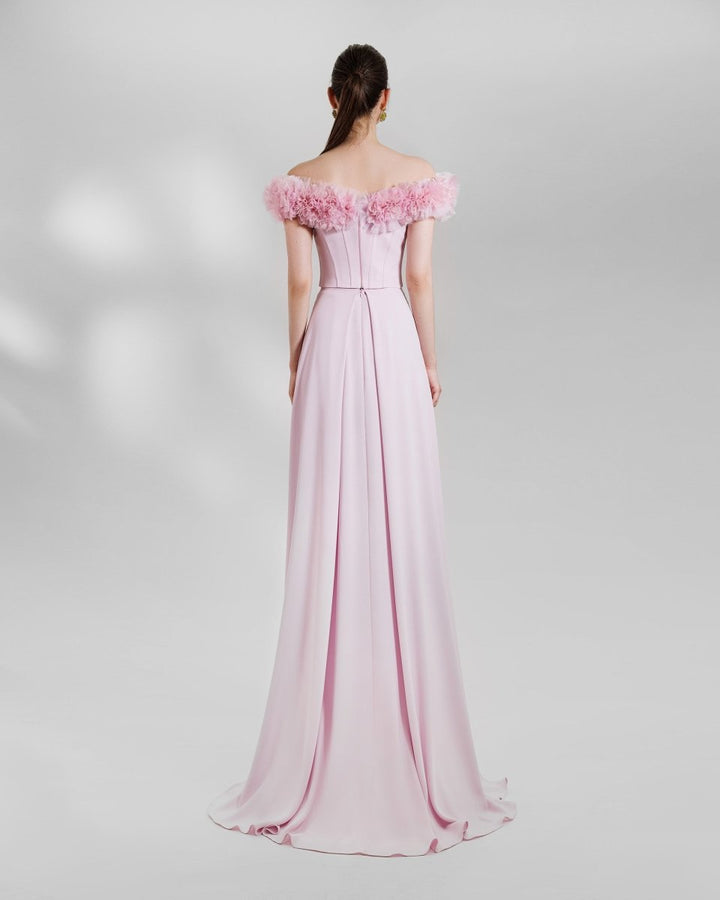 Off - The - Shoulders Corset With Long Skirt - Gemy Maalouf