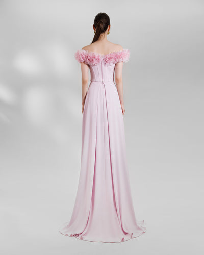 Off-The-Shoulders Corset With Long Skirt