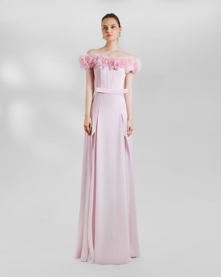 Off - The - Shoulders Corset With Long Skirt - Gemy Maalouf