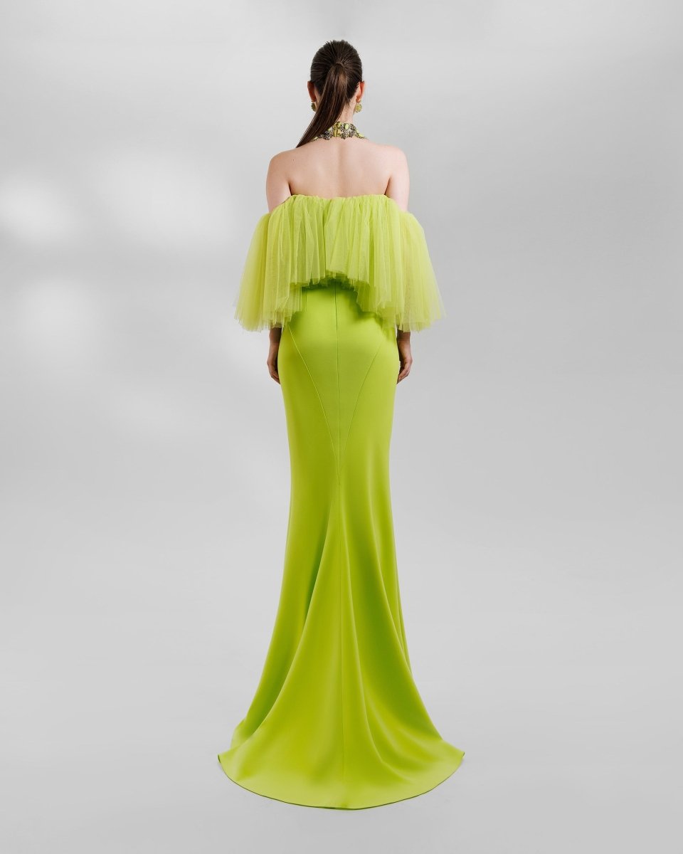 Off - The - Shoulders Top With Long Skirt - Gemy Maalouf
