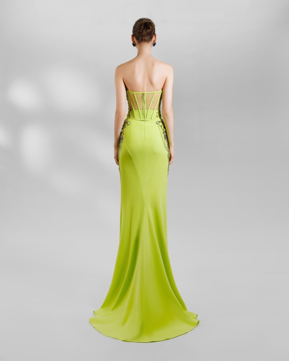 Bejeweled Long Dress - Gemy Maalouf