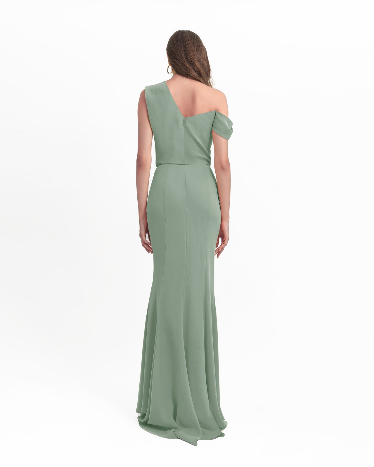 Gemy Maalouf | Evening Dresses | Mint Crepe Long Dress Gemy Maalouf | Evening Dresses | Mint Crepe Long Dress
