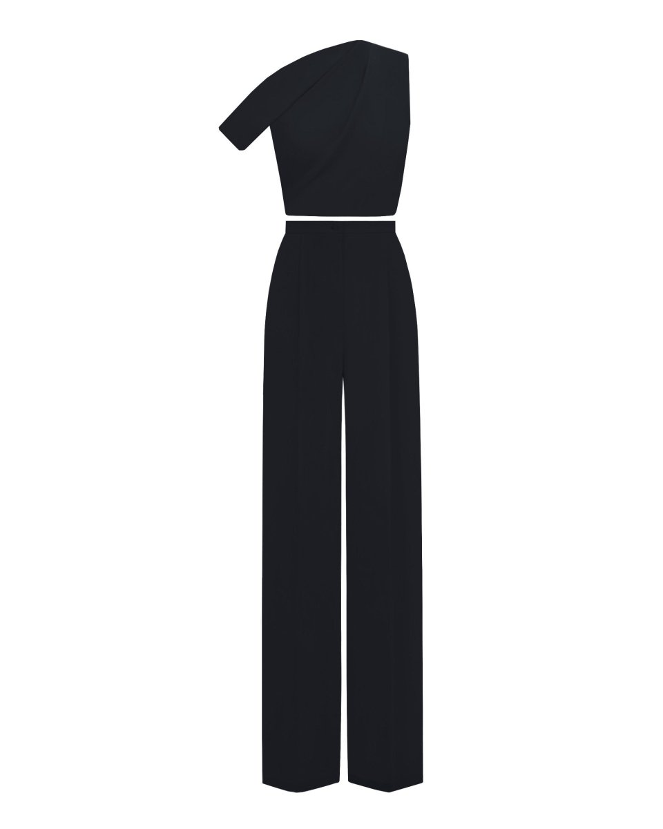 Black Crepe Set - Gemy Maalouf