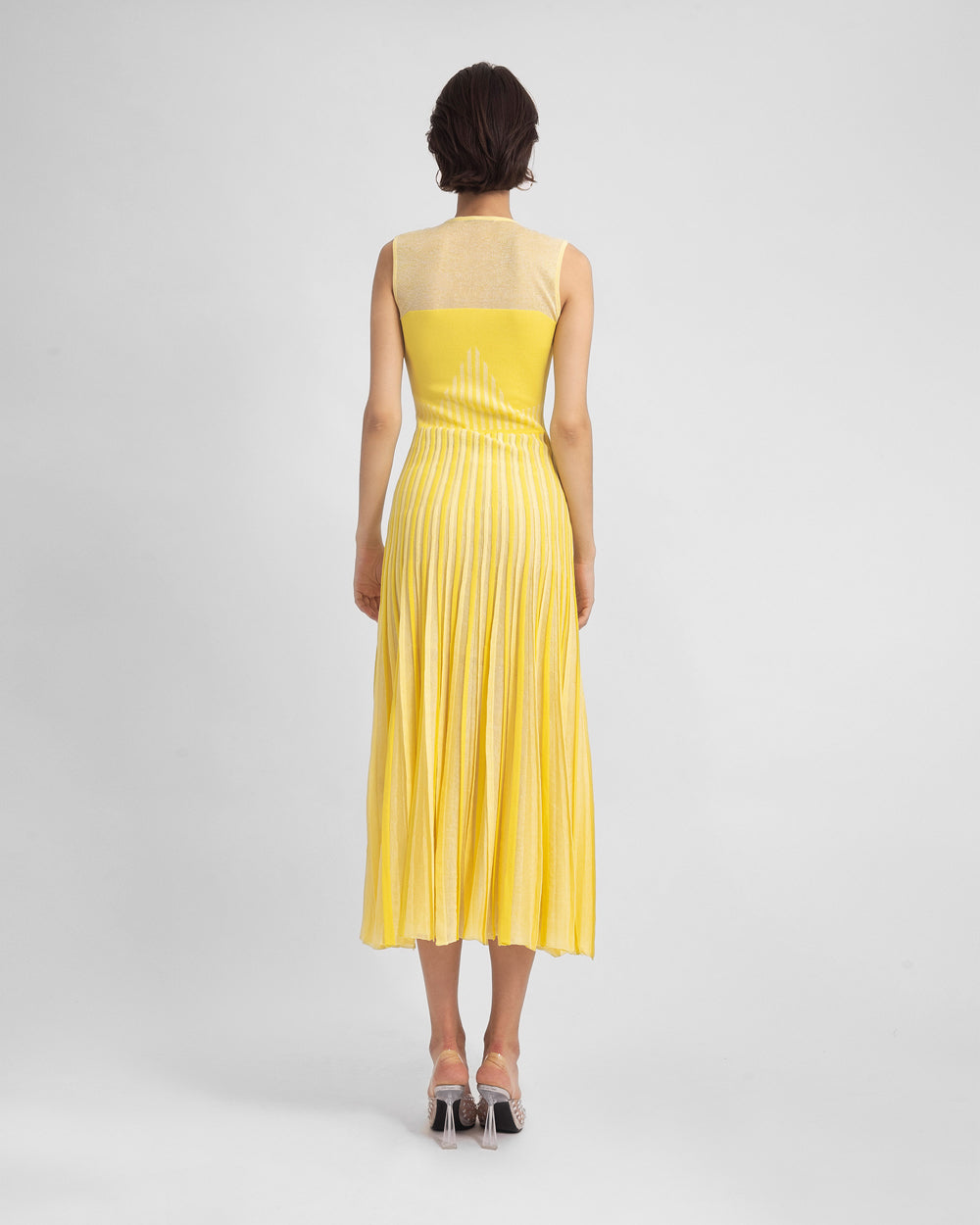 Yellow Heart Shape Design Dress