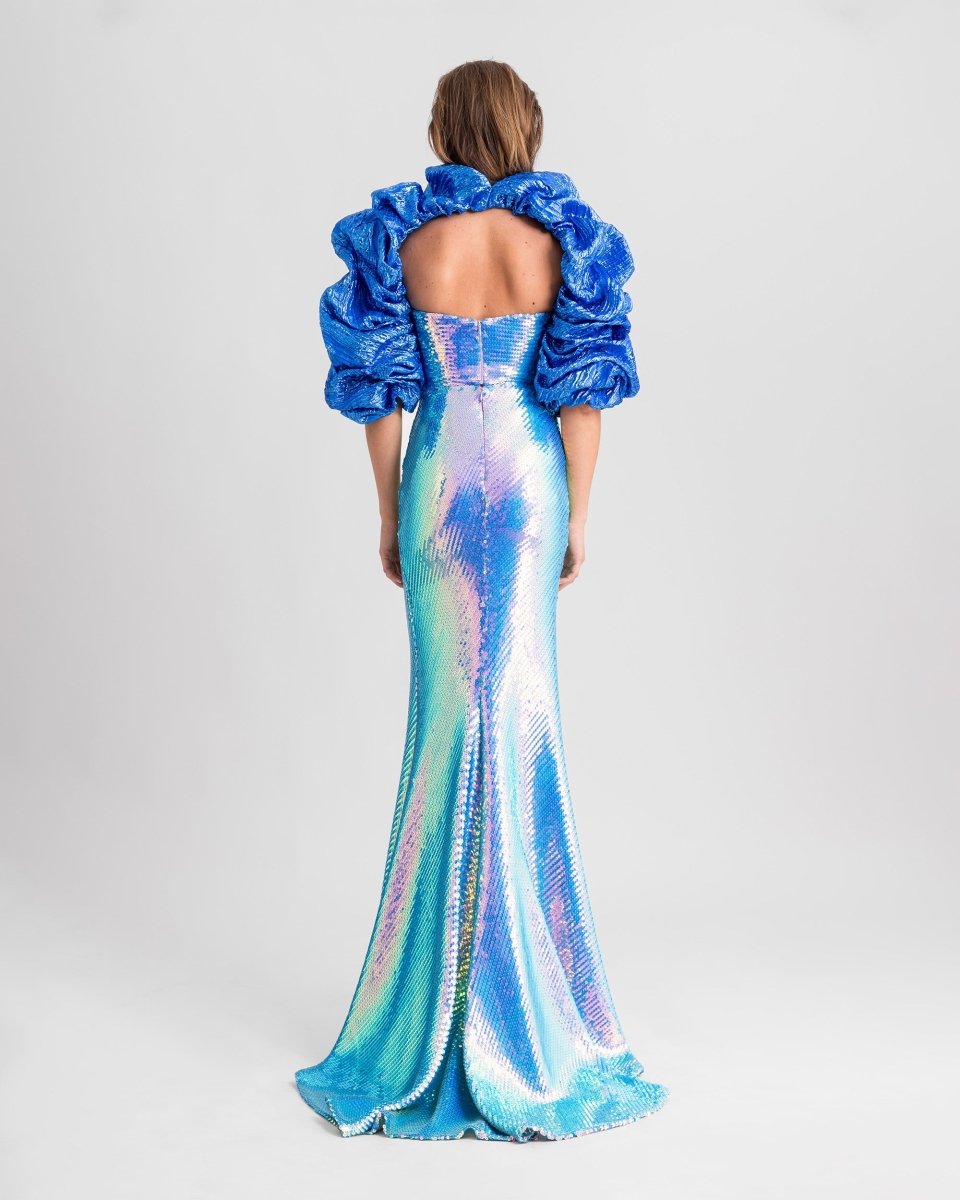 Sequins Tube Top With long Skirt - Gemy Maalouf