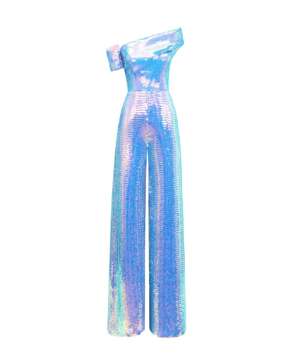 Asymmetrical Top With Pants - Gemy Maalouf