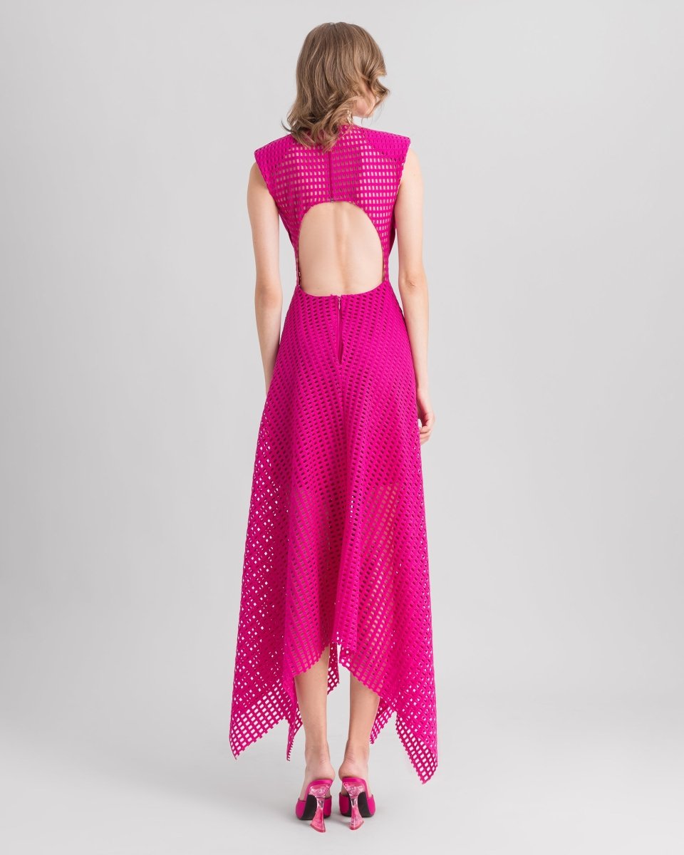 Crochet Lace Midi Dress - Gemy Maalouf