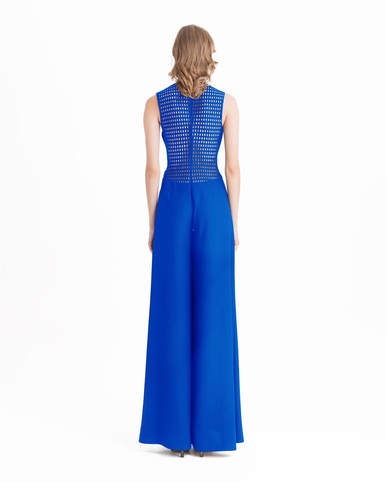 Flared Cut Royal Blue Jumpsuit