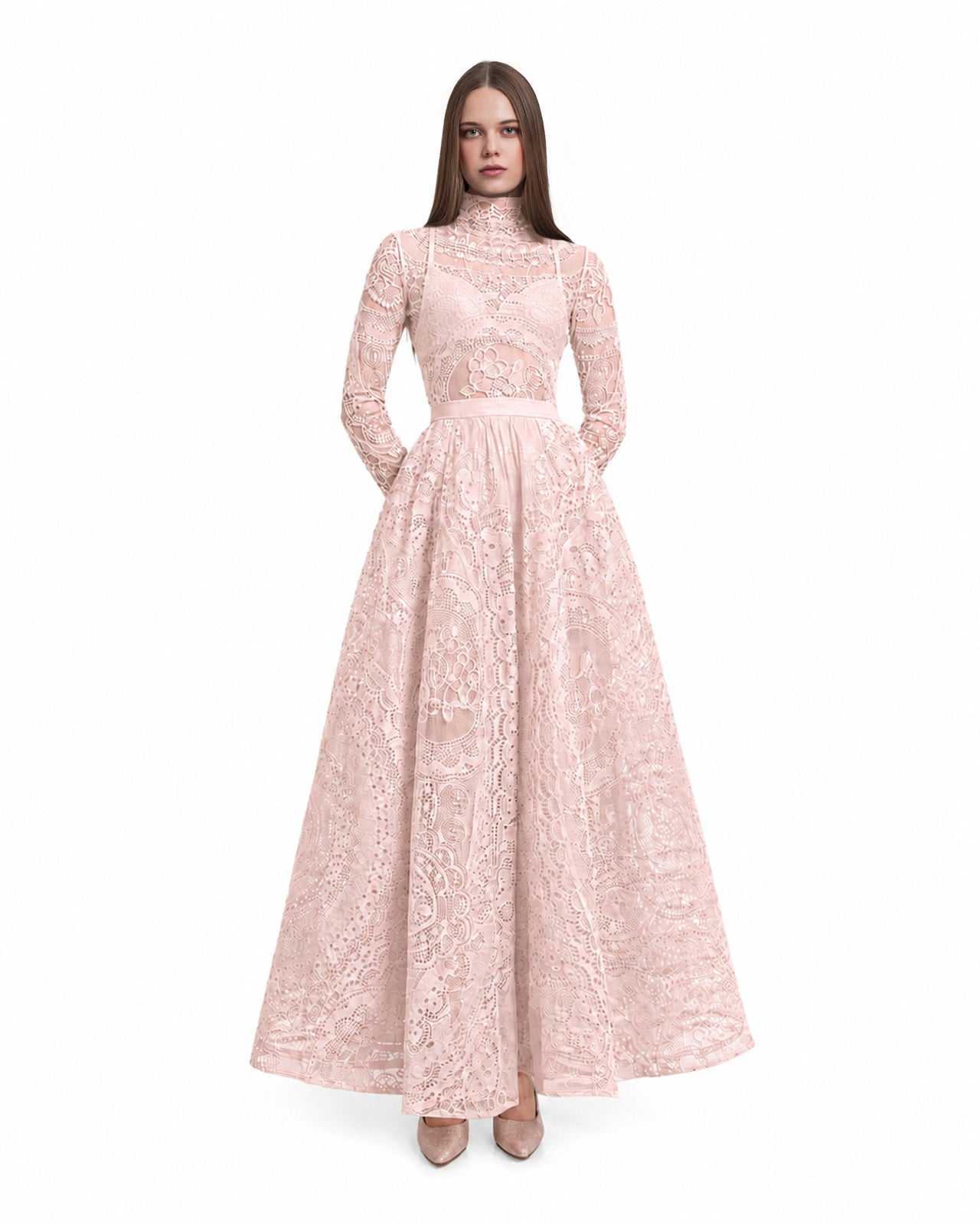 Lace Top and Skirt Set