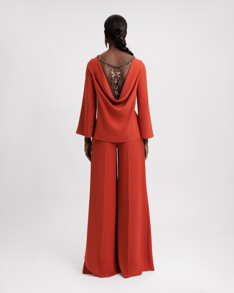 Long - Sleeve Flared Set - Gemy Maalouf