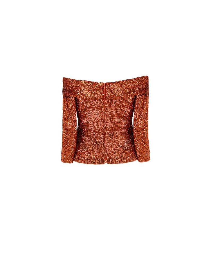Off - The - Shoulders Sequins Top - Gemy Maalouf