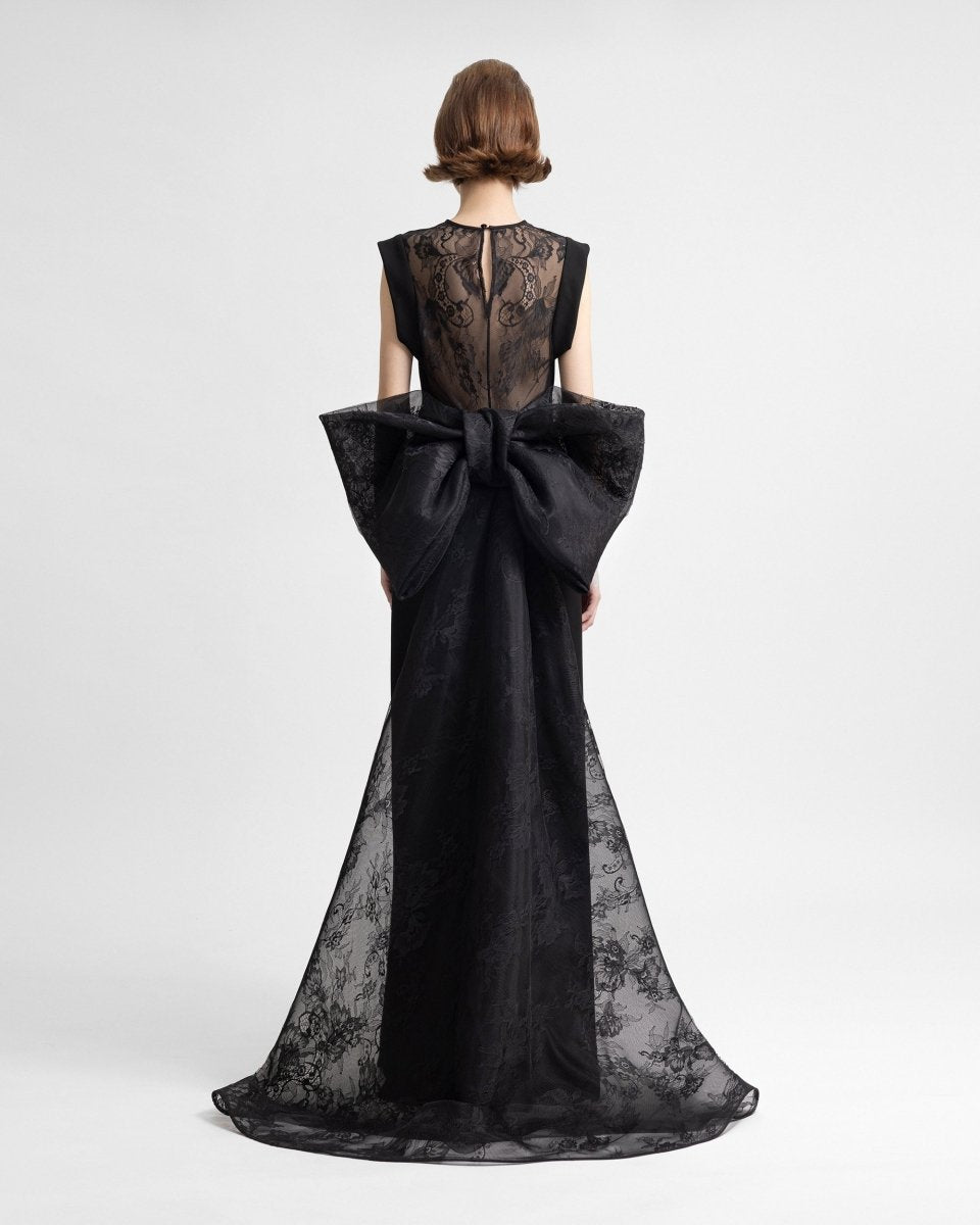 Bow Top with Straight Pants - Gemy Maalouf