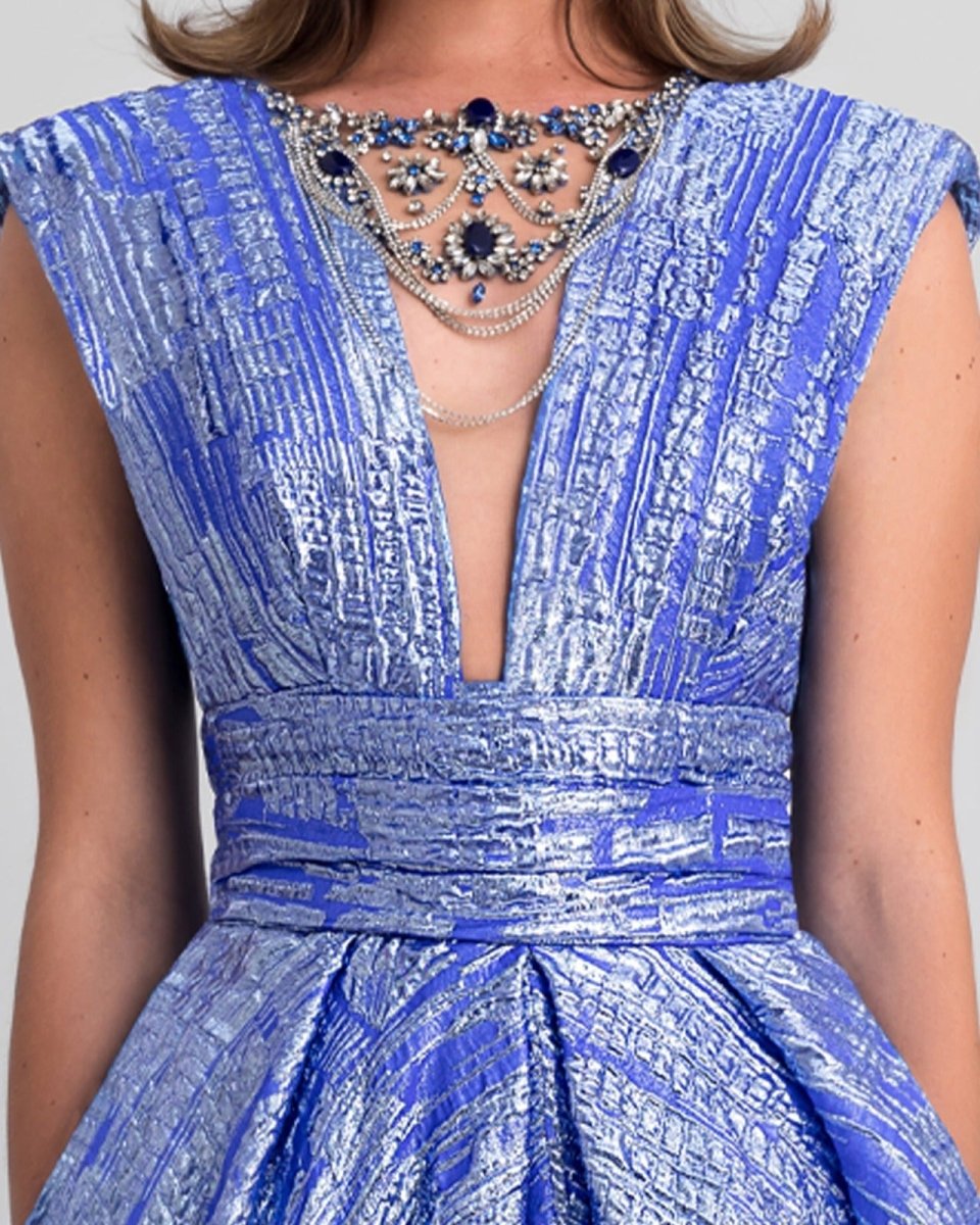 Princess Cut Blue Dress - Gemy Maalouf