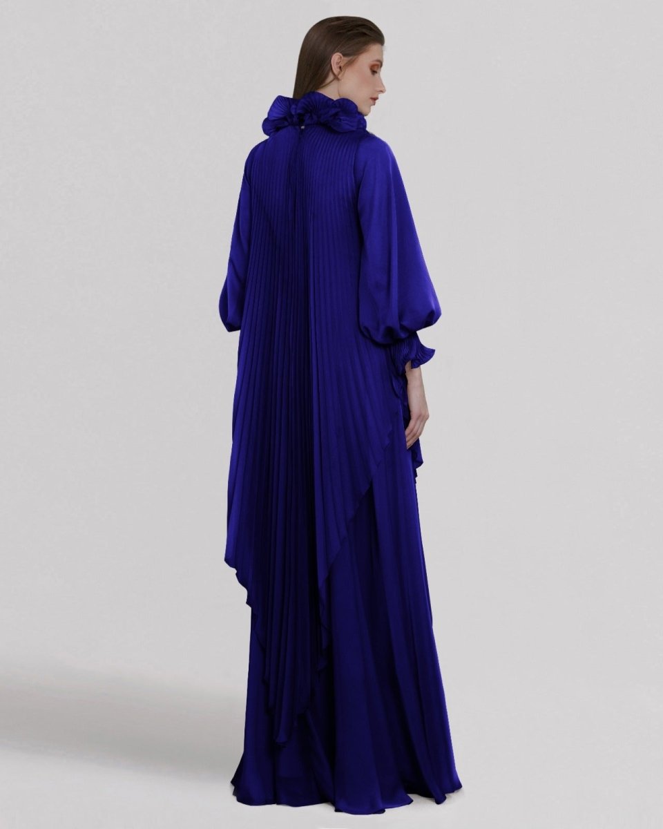 Loose Cut Royal Blue Kaftan - Gemy Maalouf
