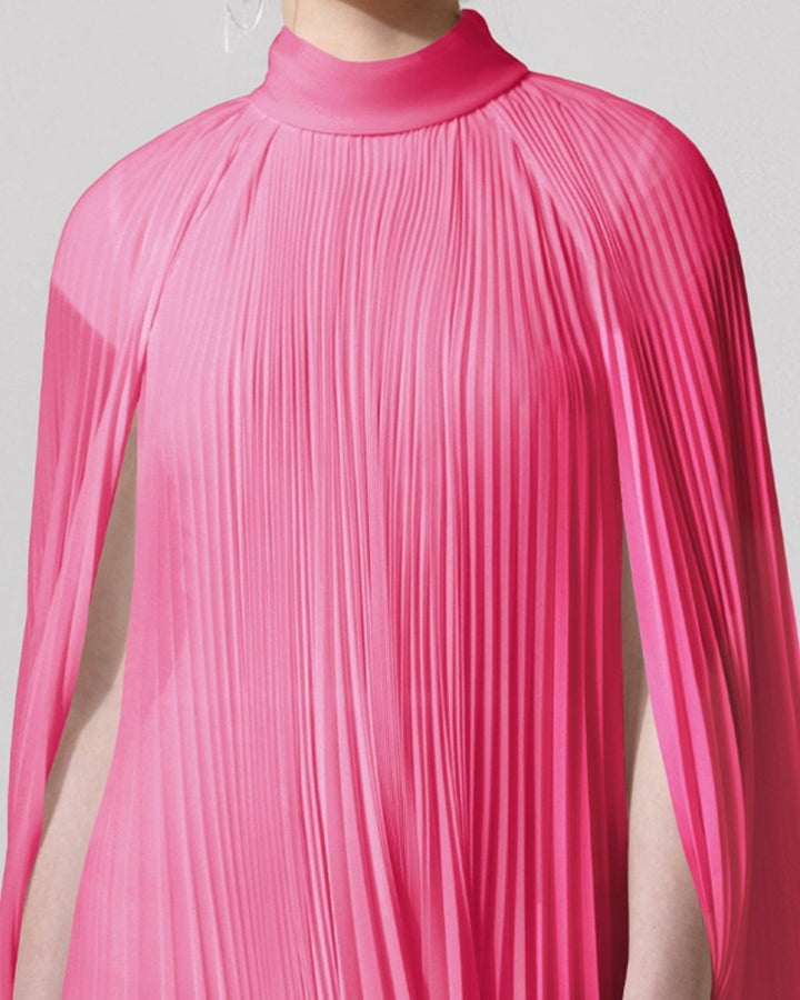 Cape - Like Asymmetrical Candy Pink Dress - Gemy Maalouf