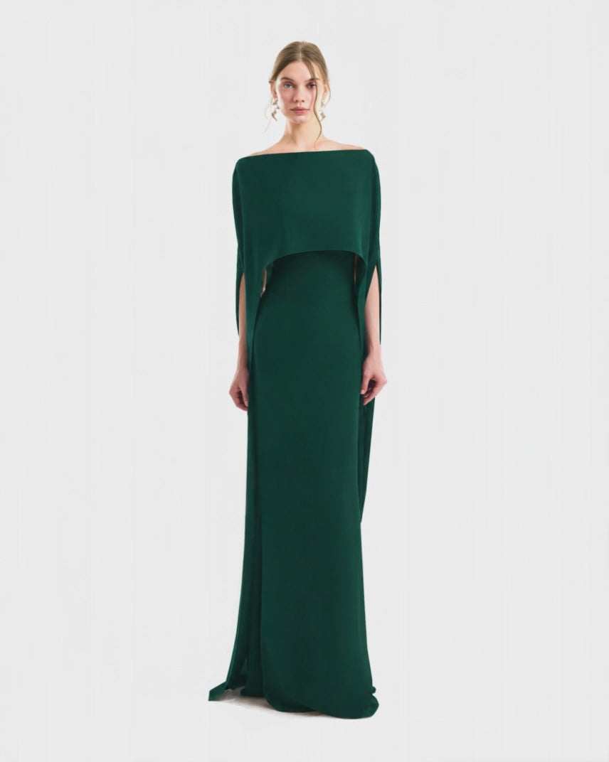 Cape Overlay Dress