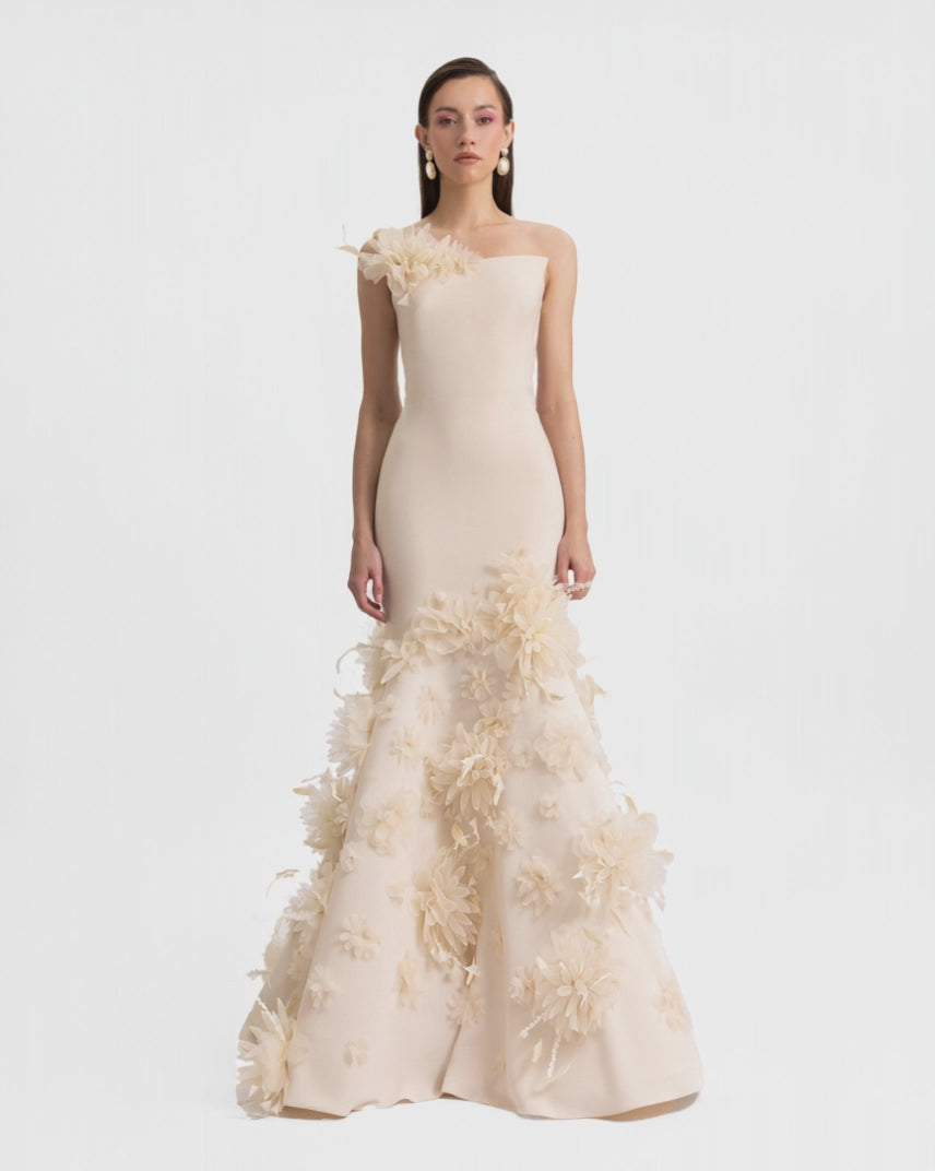 Mermaid-Cut Strapless Dress