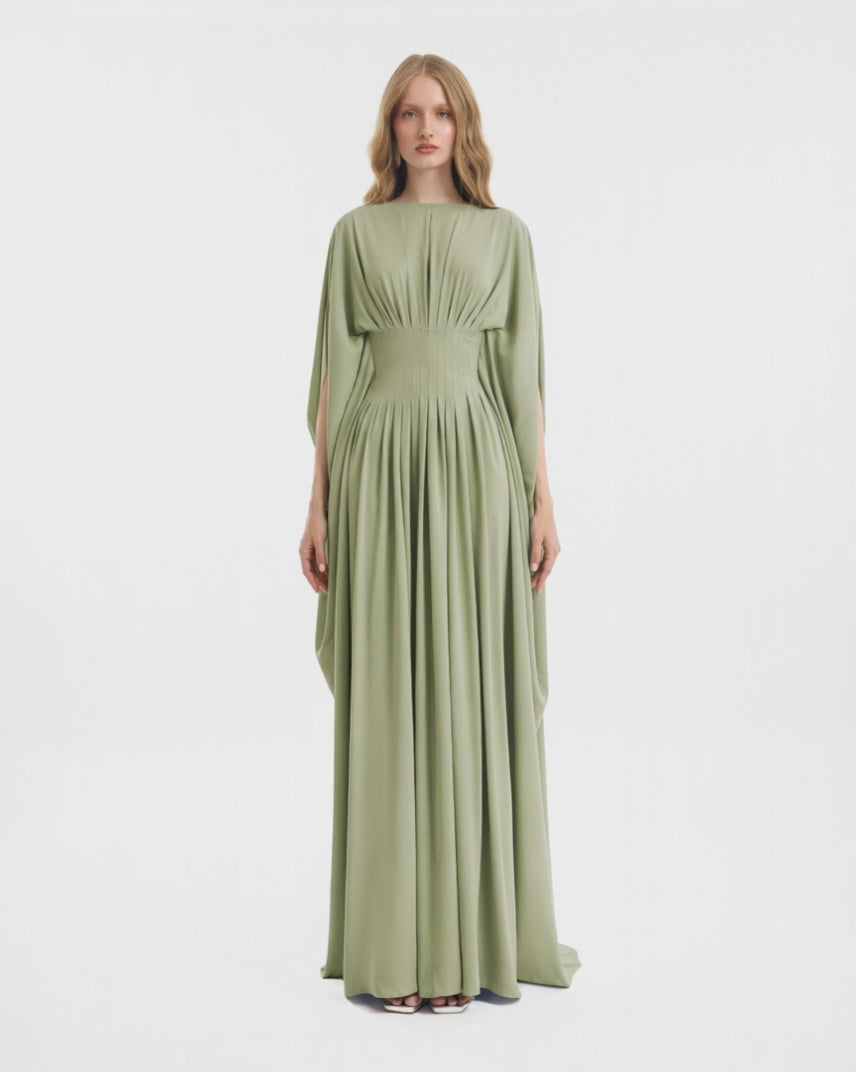 Flowy High-Neck Dress