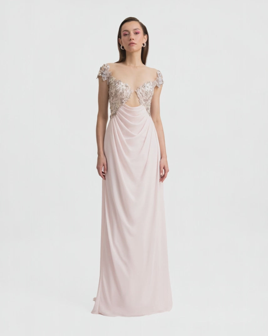 Cut-Out beaded Corset Dress