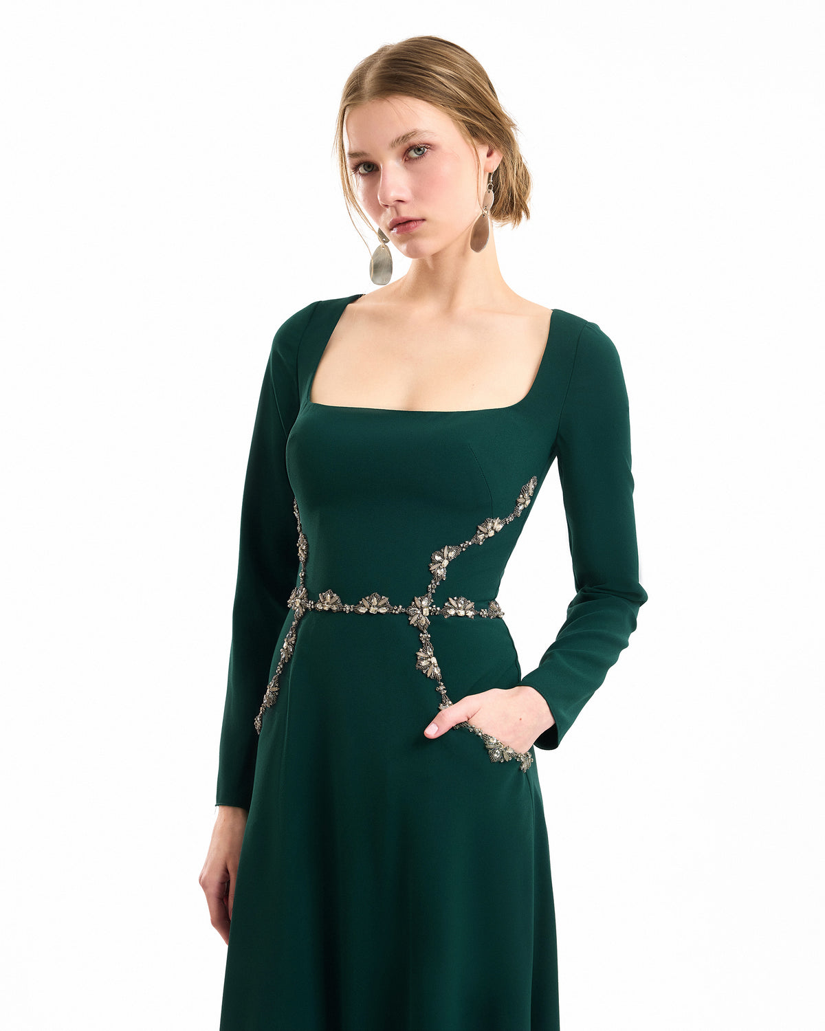 Beaded Waist Dress