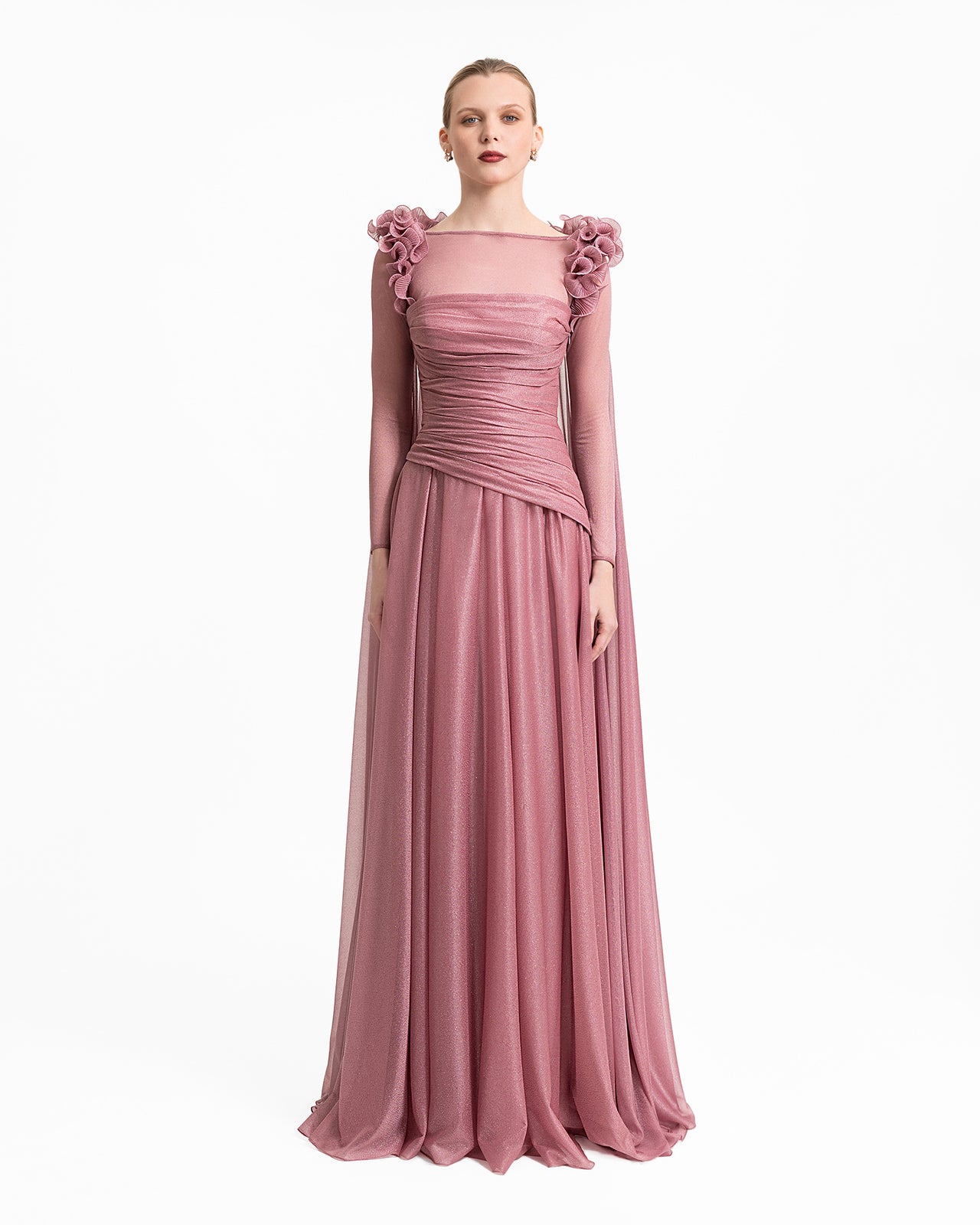 Dress with Detachable Long Sleeves Top