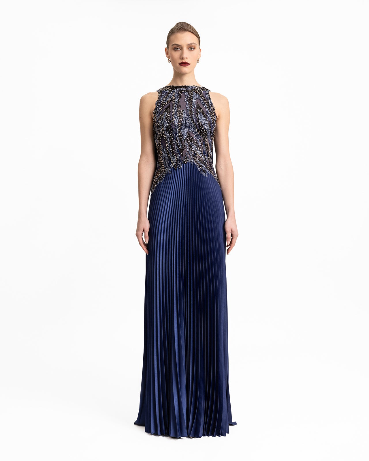 Loose Plissé Skirt Dress