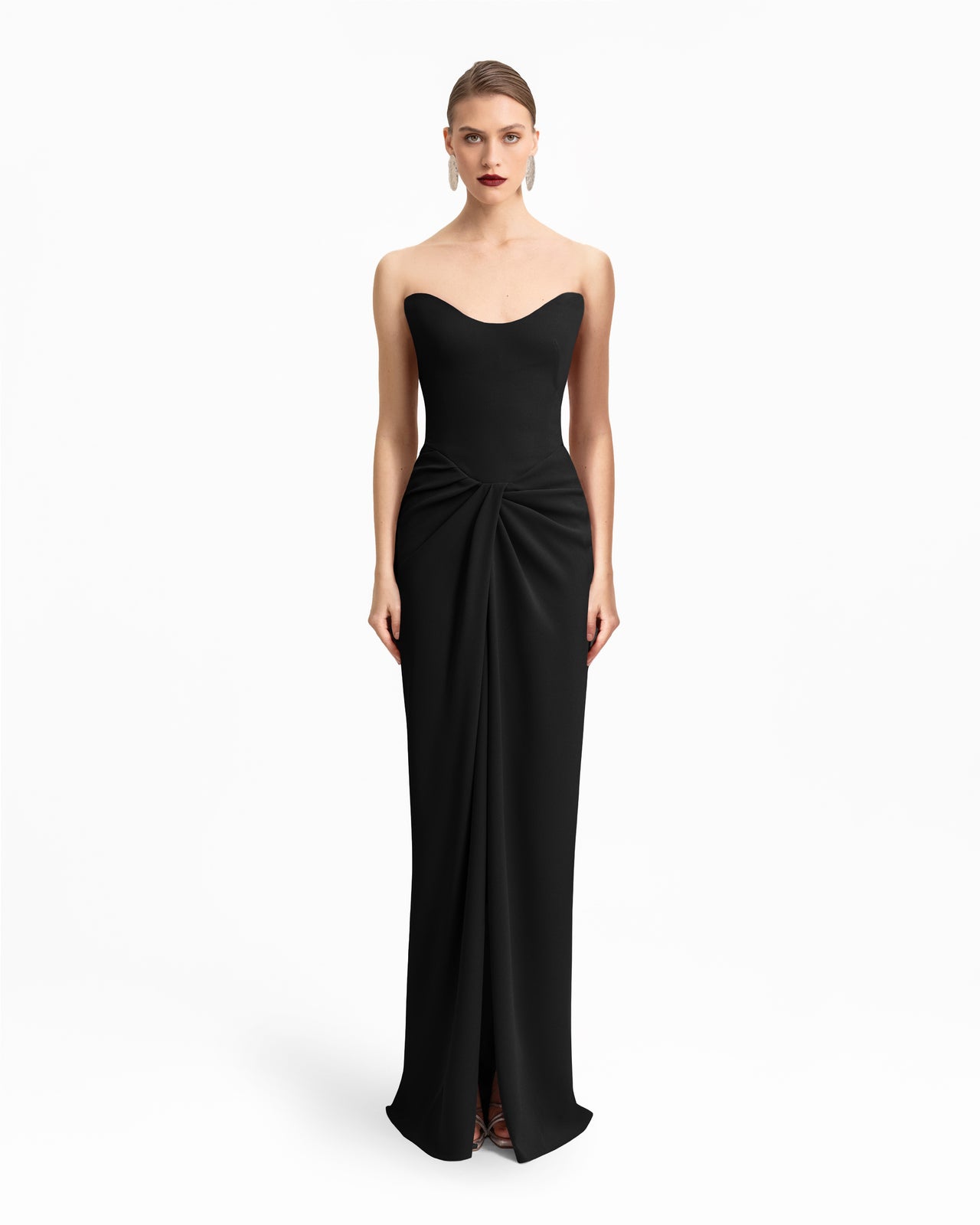 Strapless Draped Dress