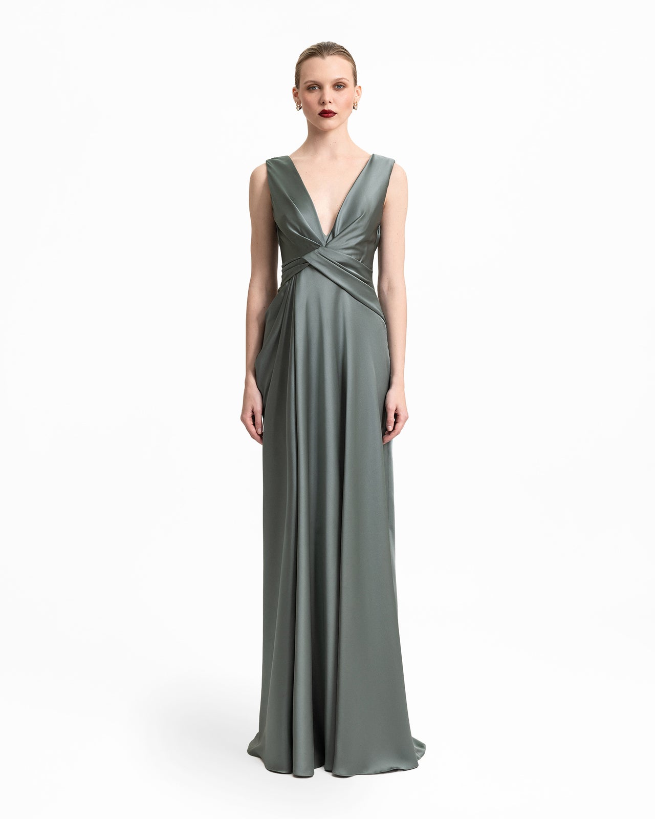 Plunged V-Neckline Dress