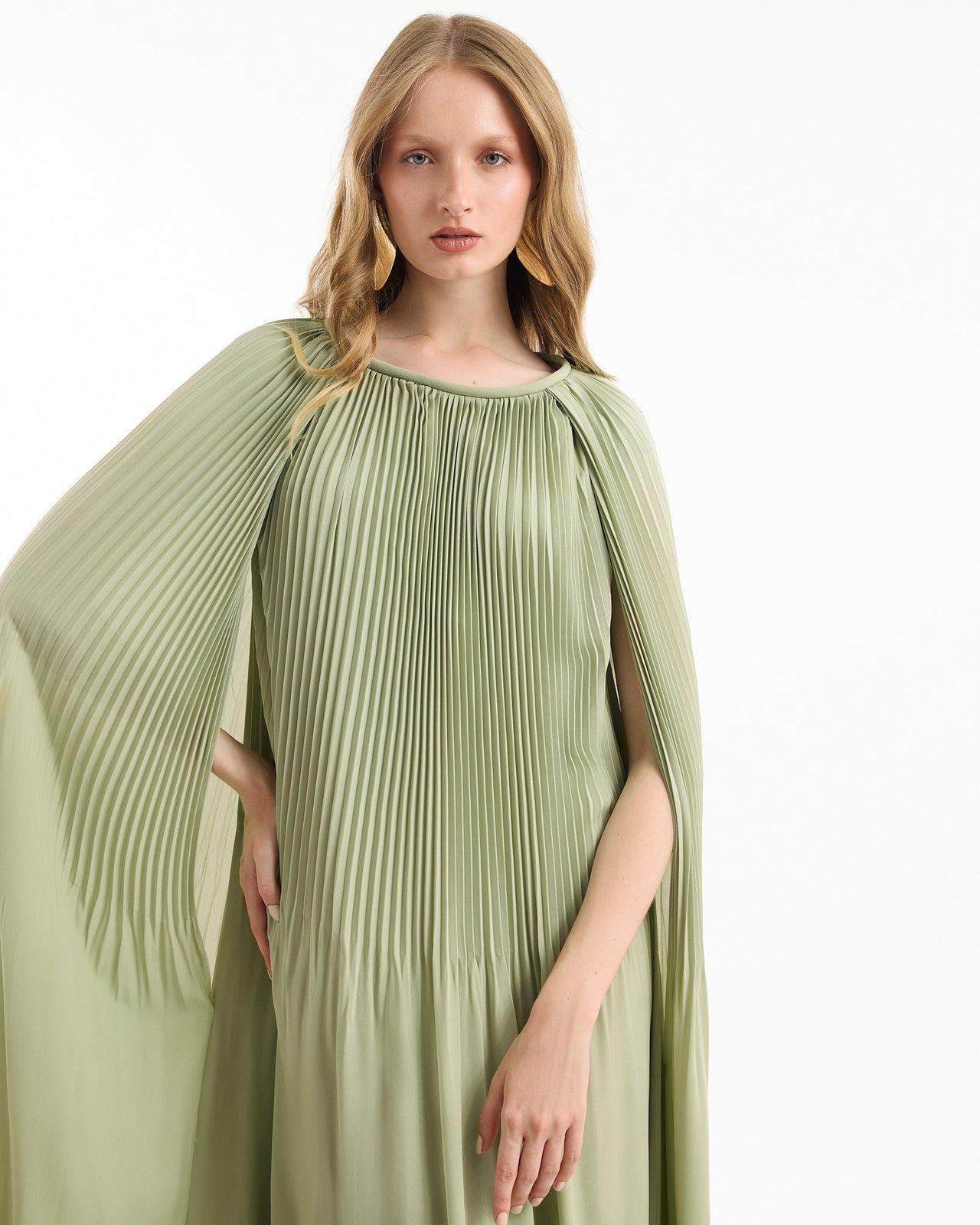 Gemy Maalouf | Evening Dresses | Pleated Cape Dress Gemy Maalouf | Evening Dresses | Pleated Cape Dress