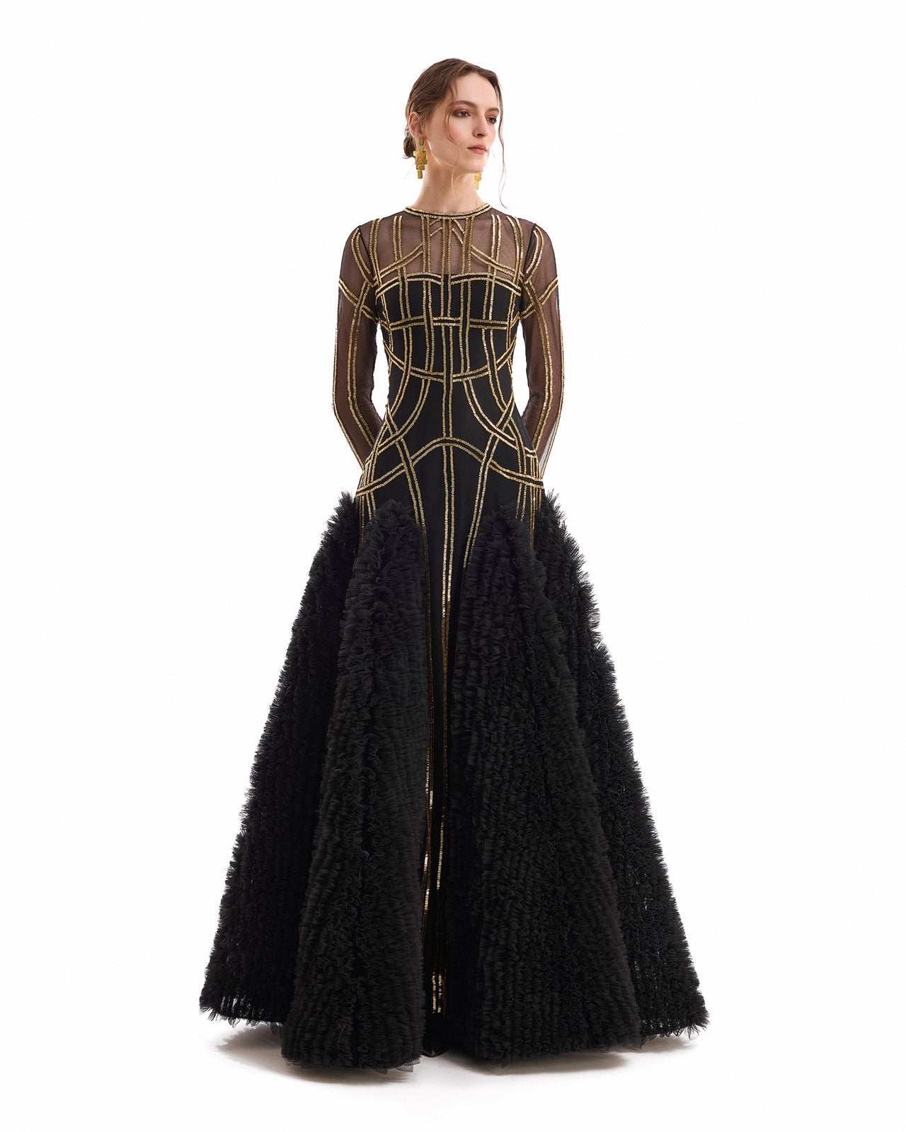 Geometric Tulle Dress