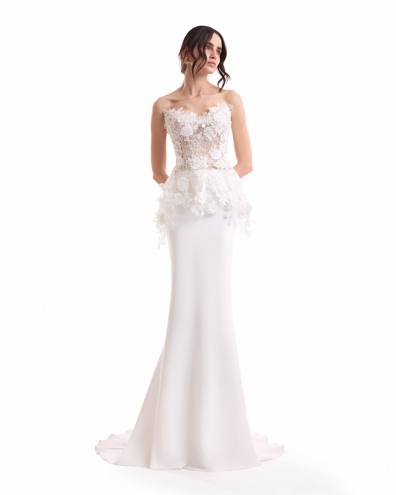 3D Floral Corset Set