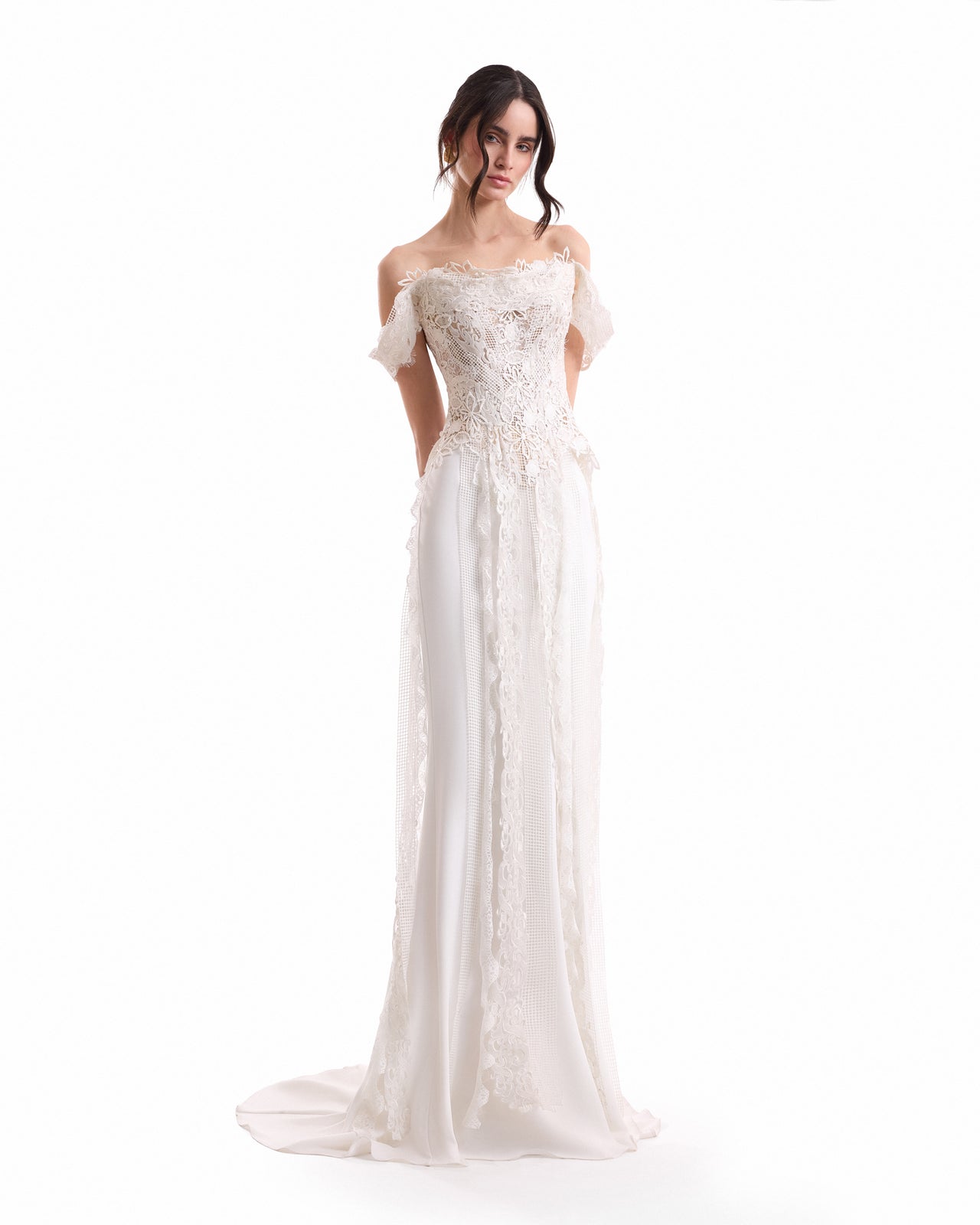 Embroidered Corset Set