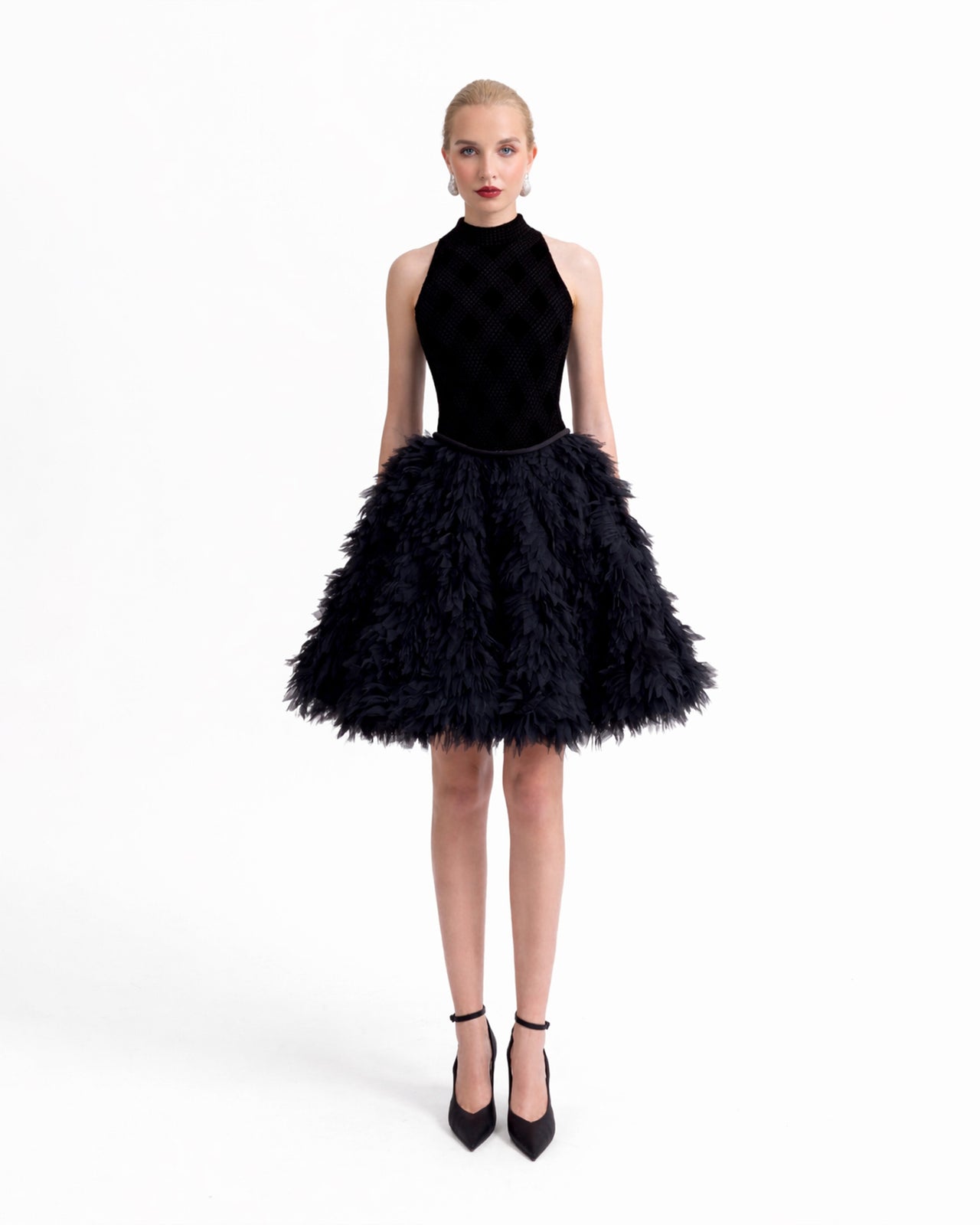 High-Collar Dress