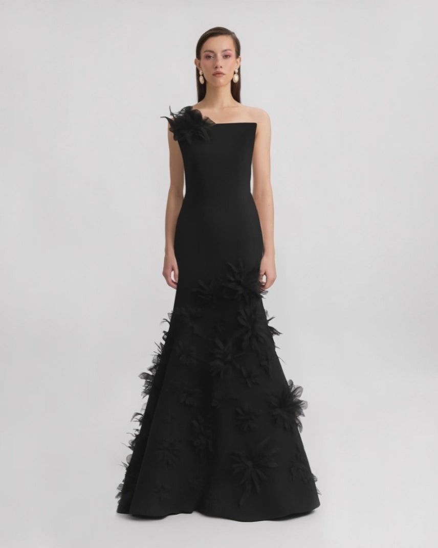 Mermaid-Cut Strapless Dress