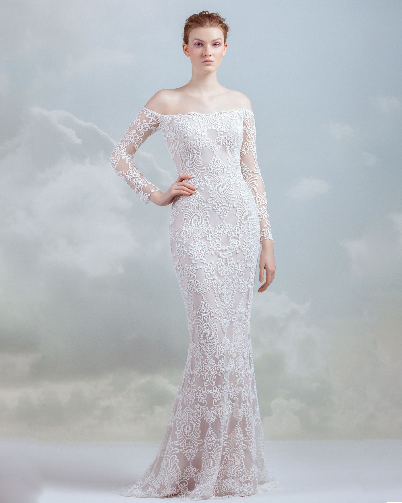 Lace Fitted Gown