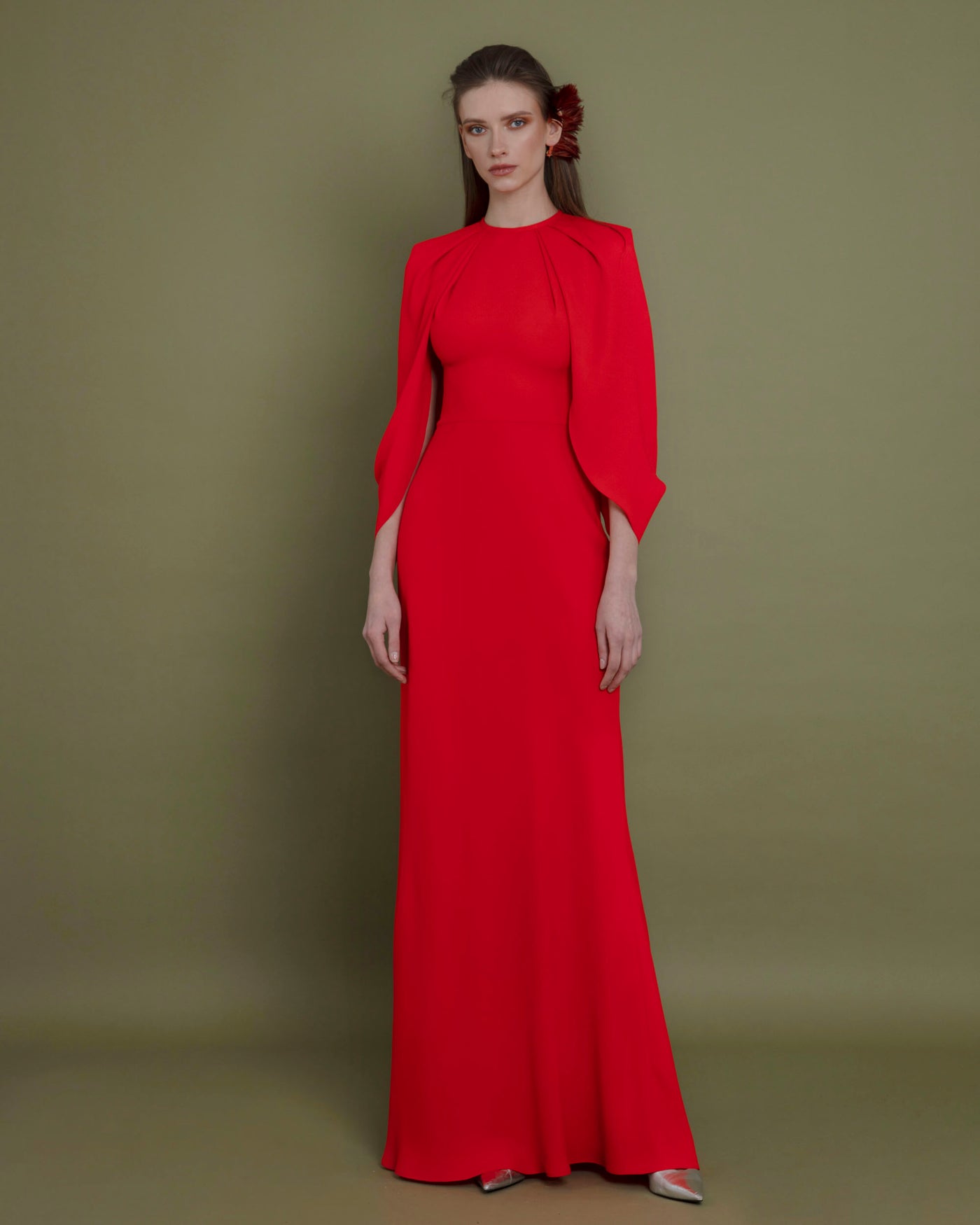 Slim Cut Red Dress