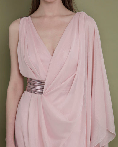 Asymmetrical Blush Dress