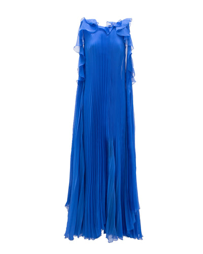 Flared Royal Blue Dress