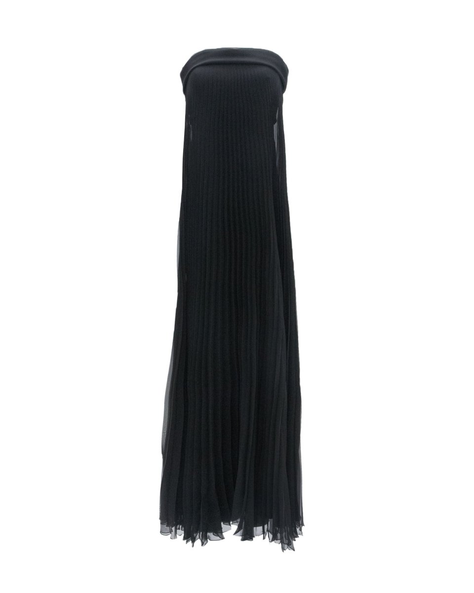 Pleated Strapless Dress - Gemy Maalouf