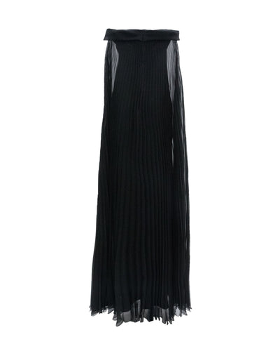 Pleated Strapless Dress