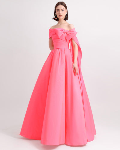 Asymmetrical Neon Pink Dress